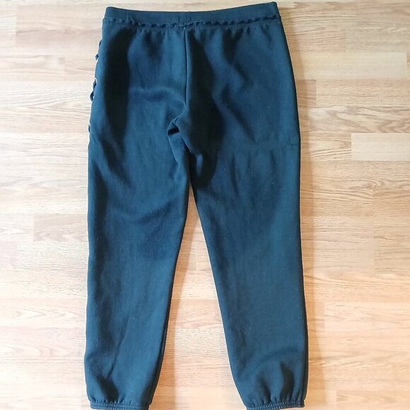 True Religion Lace Detail Jogger Sweatpants Black Size Medium - Picture 3 of 8